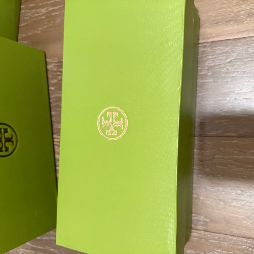 Tory Burch Black Patent Leather Low Heel Slide Sandals - Picture 11 of 11